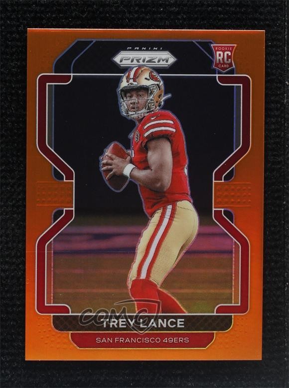 2021 Panini Prizm Rookie Orange Prizm 61/249 Trey Lance #333 Rookie RC 2w7