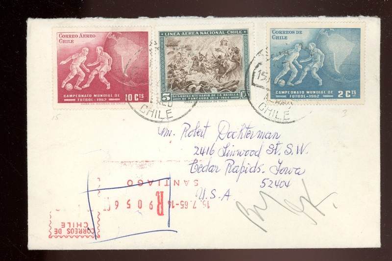 stamps-cover-Chile-soccer