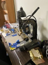 Kwikprint Model 55 - Hot Foil Stamping Machine Fully Functional Book Bindery Use