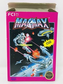 MAGMAX Authentic Nintendo 1988 NES CIB Complete Video Game, Box And Manual