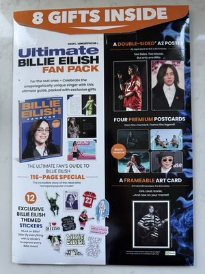 BILLIE EILISH ULTIMATE FAN PACK MAGAZINE 2025 GIFTS POSTCARDS
