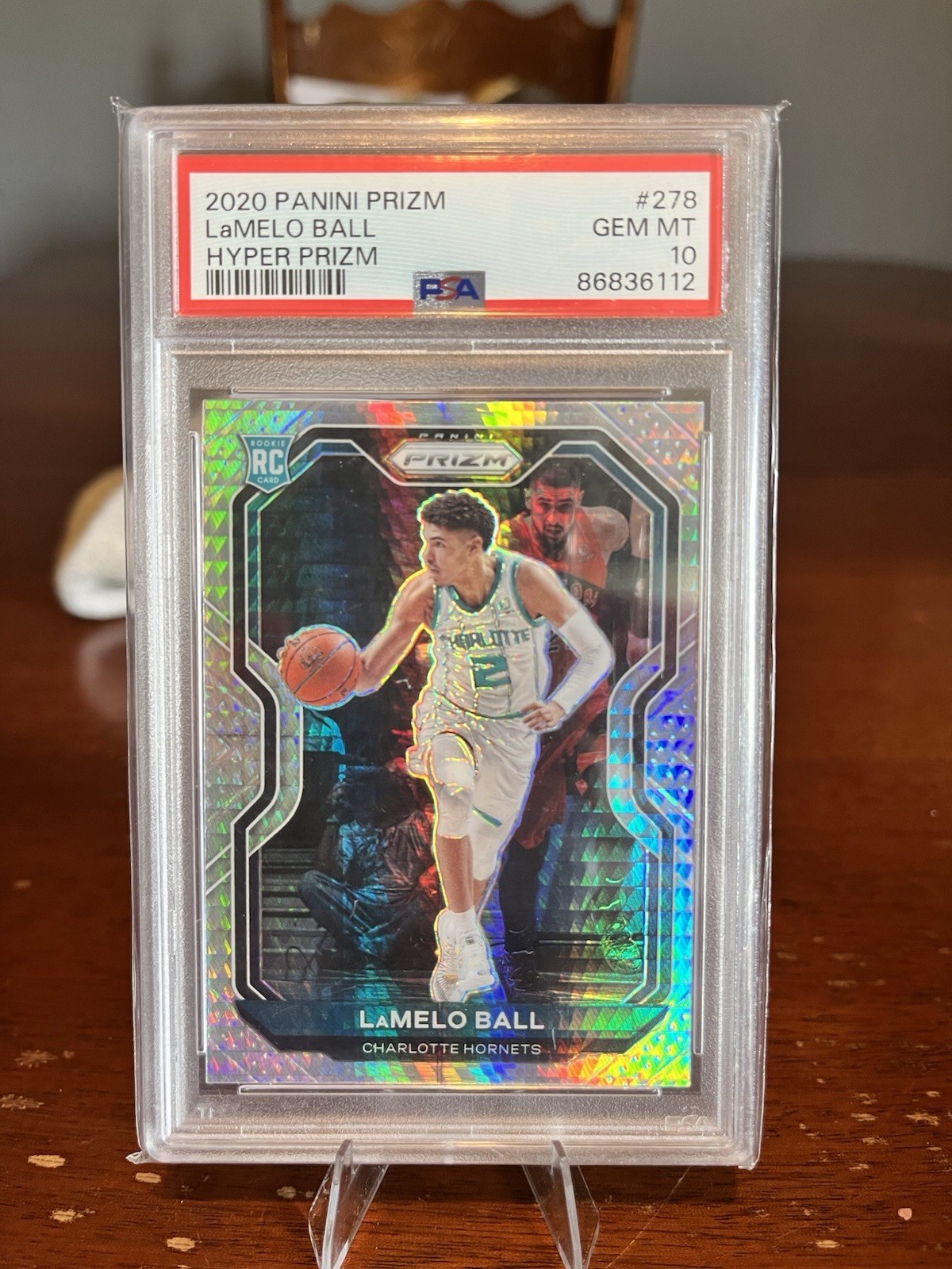 2020-21 Panini Prizm LaMelo Ball #278 Hyper Prizm PSA 10