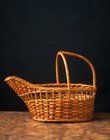 Vintage Wicker Wine Bottle Holder Rattan Boho French Retro Country Chic 1970 s