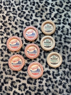 Buffalo Valley Dairy Milk Bottle Caps Lot 8 Milton PA Pasteurized Homogenized 