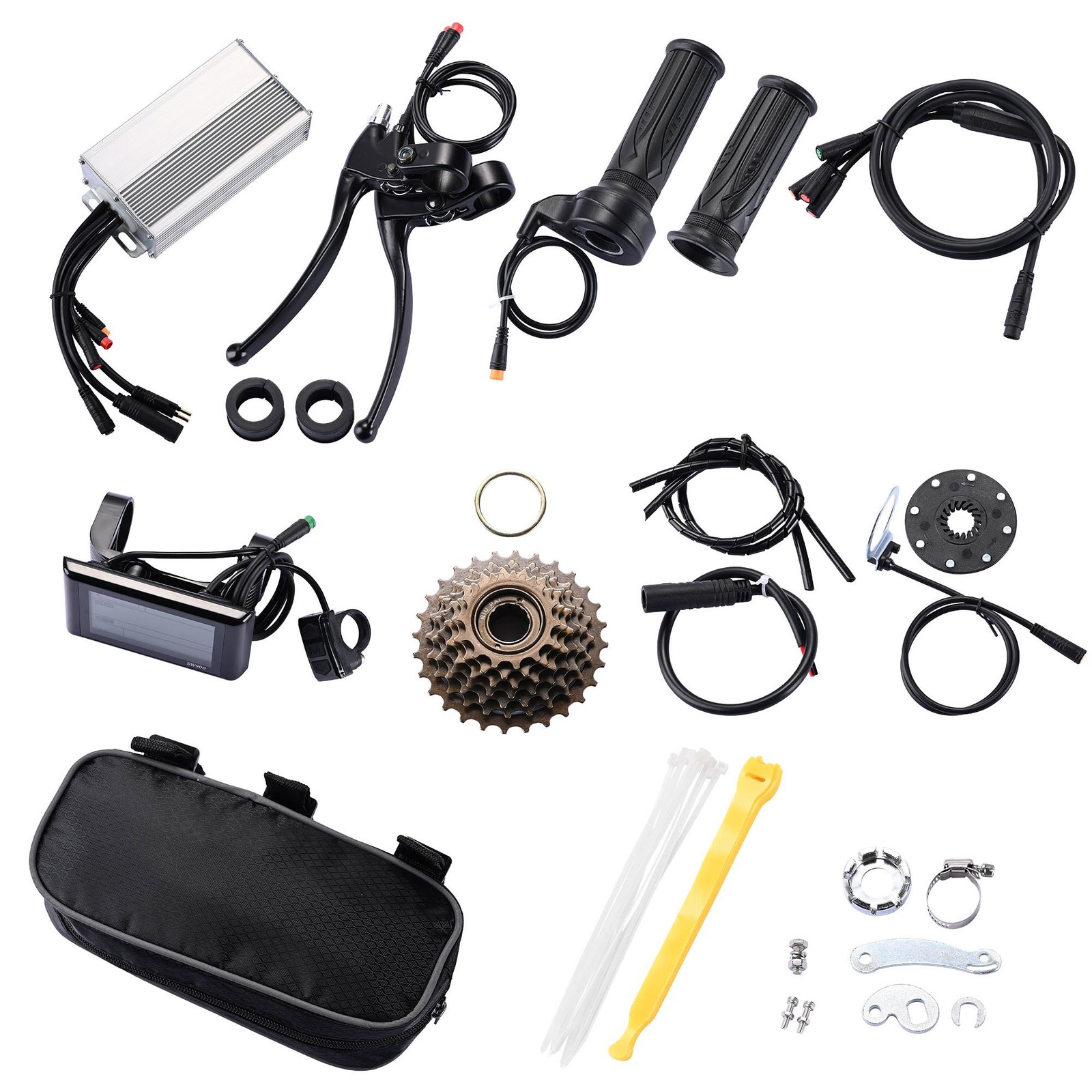 Xcceries 20"x4" Fat Tire 48V Ebike Rear Wheel Bicycle Conversion Kit LCD 1000W