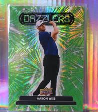 2024 Upper Deck - Dazzlers Aaron Wise #DZ-43 Green (RC) Golf Card NM