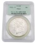 1892-CC Carson City Morgan Silver Dollar $1 PCGS MS63  M-617