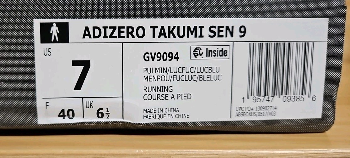 ADIDAS Adizero Takumi Sen 9 Running Shoes Mens Size 7 Pulse Mint Sail GV9094 thumbnail 10