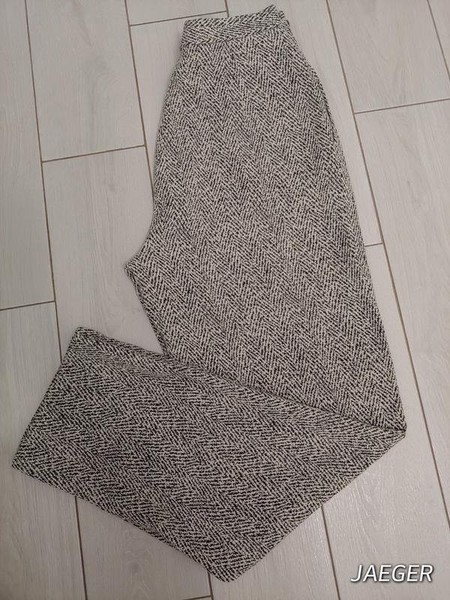 Women Jaeger Trousers Black Viscose 38 / M / 46