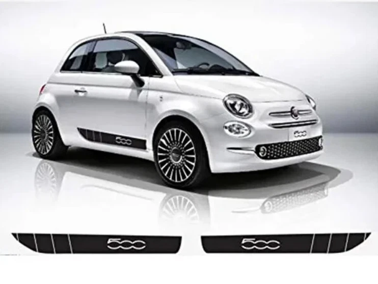 Decalques gráficos Fiat 500 painel balancim listras laterais ambos os lados qualquer ano Abarth - Imagem 4 de 4