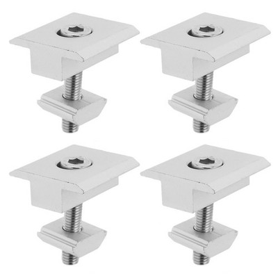 4 Pcs Solar Panel Mounting Kit Truck Bed Rail Bolts Nut Roof Stand Clips
