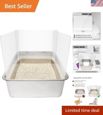 Hydraulic 4PCS Cat Pee Shield - Durable Splash Guard for Litter Box 14.5x11.5in