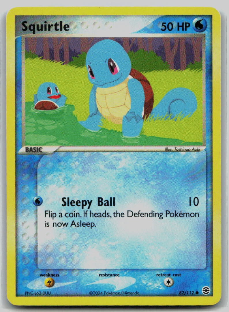 Squirtle 82/112 Common FireRed & LeafGreen