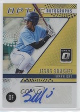 2018 Panini Donruss Optic Gold Prizm 2/10 Jesus Sanchez #OA-JS Auto uk2
