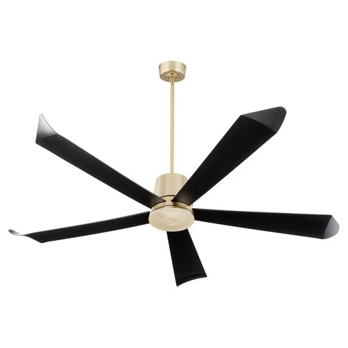 Aged Brass 72"Patio Fan from the Rova Collection - Picture 1 of 3