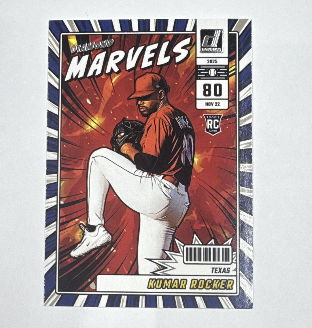 Panini Donruss 2025 Diamond Marvels Kumar Rocker RC #15 Texas Rangers