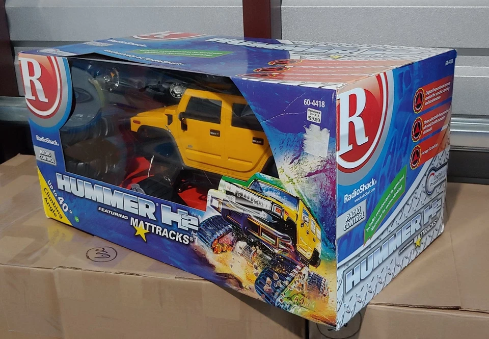 RadioShack Hummer H2 with Mattracks 1:10 Scale Radio Control (60-4418) NIB - Image 2 of 4