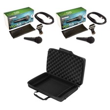 2x Shure PGA58-XLR Odyssey EVA Molded Case