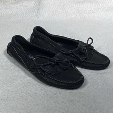 Kenneth Cole Women’s Size 7.5 Driving Style Loafers Black Leather Soft