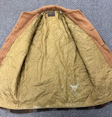 VTG Pendleton Wool Coat Mens L Brown Plaid Faux Fur Retro Jacket