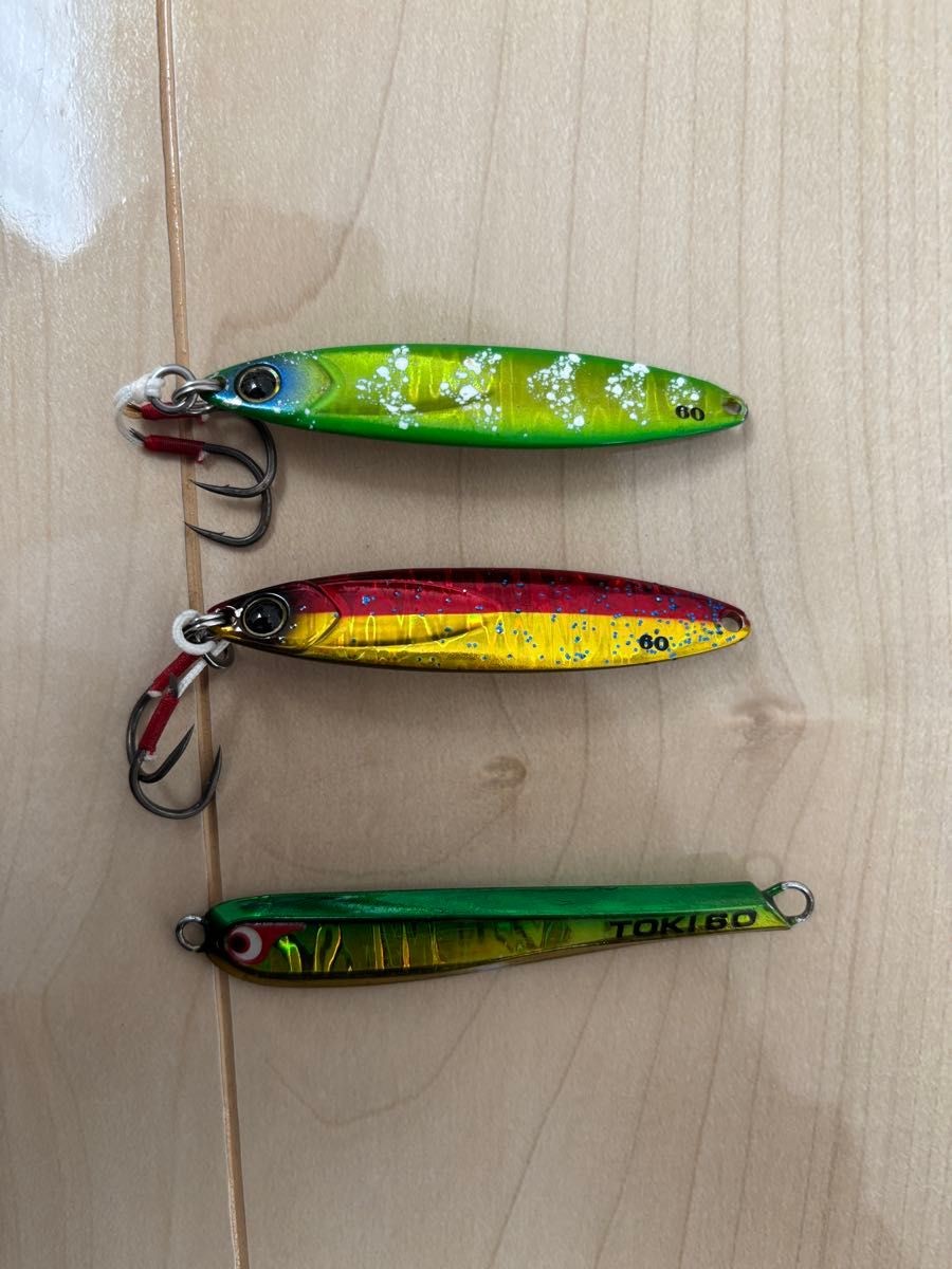 Metal Jig 60g Set of 5 RISEJIG-FLAT TG Bait, Bin Bin Metal, etc. - Image 2