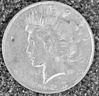 1923 XF Peace Silver Dollar, 25C Combined Shipping