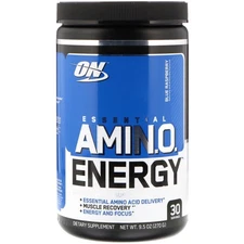 Optimum Nutrition, (2 Pack) Essential Amin.O. Energy, Blue Raspberry, 9.5 oz