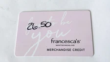 $26 Francisca's Gift Card Free Shipping Accesories Jewelry Clothing