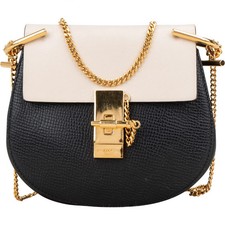 Borsa Chloé Embossed Calfskin Drew mini tracolla crossbody bag