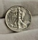 1939 Walking Liberty Half 50c AU+ Details (Cleaned)