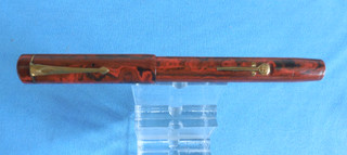 Vintage Conway Stewart The Universal Pen No.470M Orange Marble 14ct Gold Nib