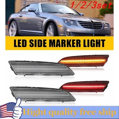 4/8x For 04-08 Chrysler Crossfire Front & Rear Bumper Signal Side Marker Light