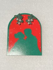 Vintage Avon New in Box Acrylic Mistletoe Stud Earrings On Original Card 1986