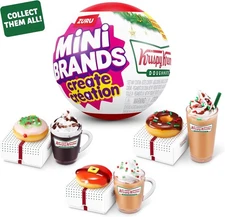 🎄🍩 Mini Brands Create KRISPY KREME Donuts FULL SET 3 ❄️ HOLIDAY/Christmas NEW