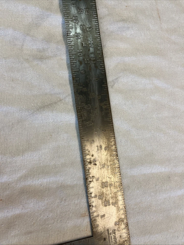 Vintage Sears Steel 16in x 24in Carpenter's Framing Square 39642 - Image 4 of 4