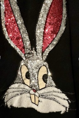 bugs bunny sequin dress Shirt/dress of bugs bunny sequin black and silver