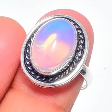 Milky Opalite Gemstone 925 Sterling Silver Jewelry All Size Ring For Gift