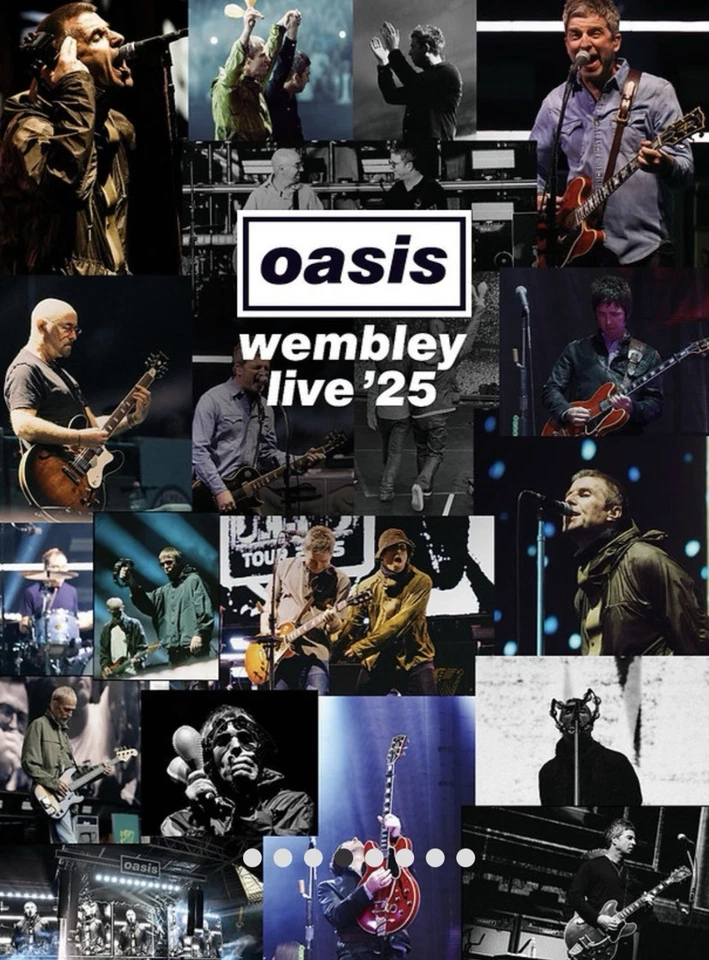 Oasis - Wembley Live ‘25 - 3LP BLUE box set Of 250 Numbered Copies - Photo 4/4