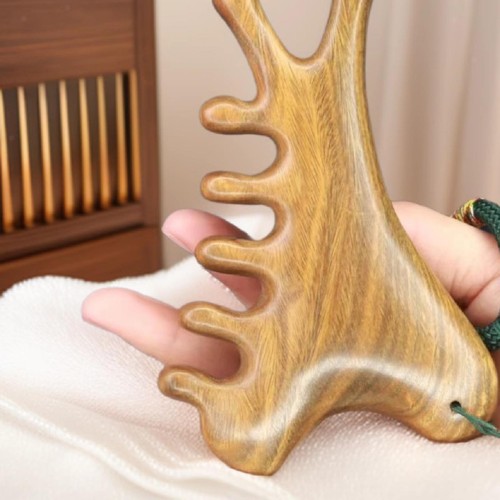 Holz Massage Kamm Multifunktionale Geschenk Entspannung Handheld Kopf - Picture 7 of 7