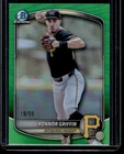 KONNOR GRIFFIN 2025 BOWMAN DRAFT CHROME #BDC-102 GREEN REFRACTOR 19/99