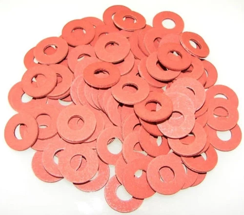 1000 Tattoo Machine Double 5/16" Red Fiber Coil Core Washers, binder Parts USA - product listing photo