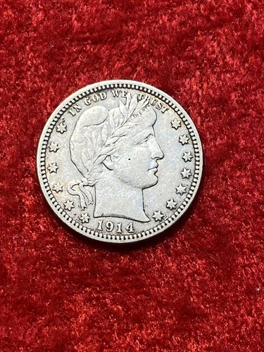 1914 Barber Quarter - Very Fine