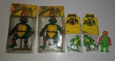 LOTTO FIGURINE TARTARUGHE NINJA FIGURE VINTAGE BOOTLEG VARIANTE ARGENTINA RARE!!