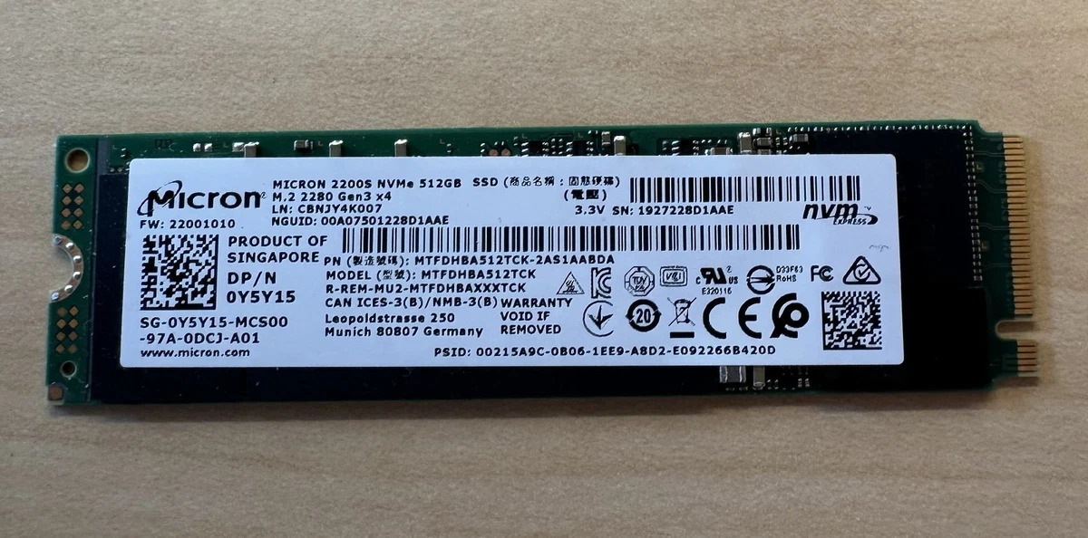 Micron M.2 Interface 512 GB Solid State Drives for sale - eBay