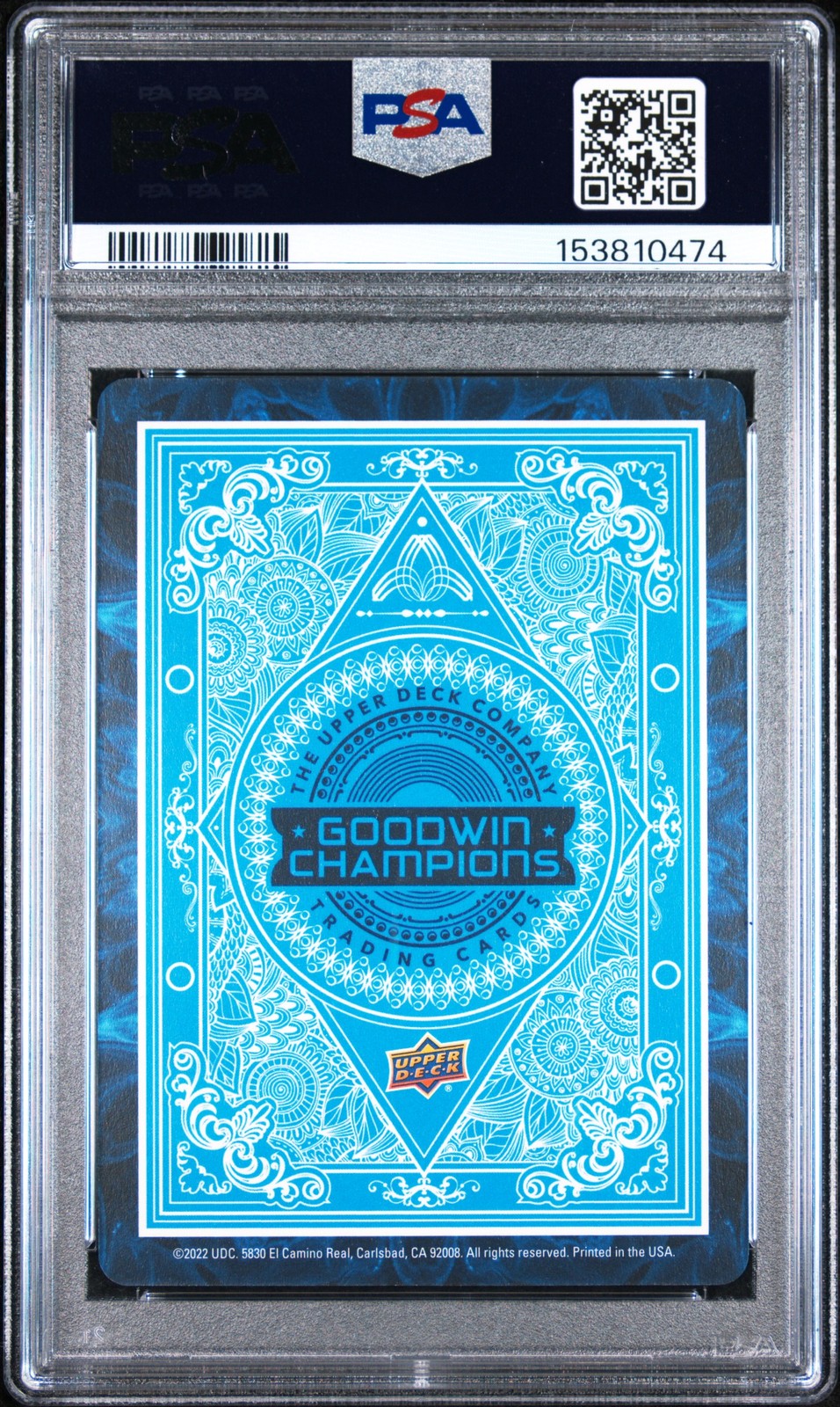 2022 UD GOODWIN CHAMPIONS PLAYING CARDS TIGER WOODS PSA 9 view 2
