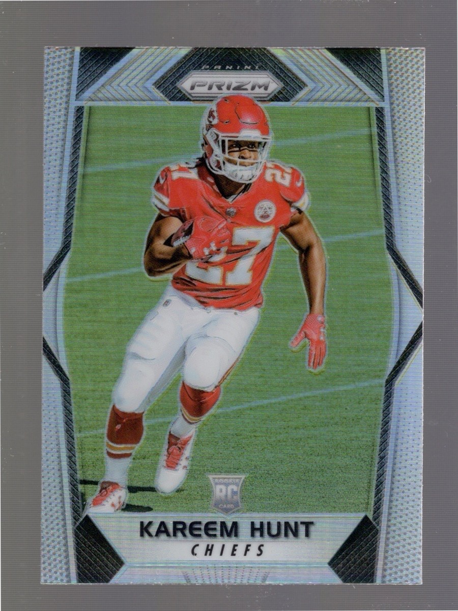 2017 Panini Prizm Kareem Hunt #253 Silver Prizm Rookie (RC)