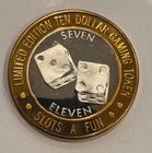 1994 Slots‑A‑Fun $10 Silver Strike Limited Edition .999 Silver .60 ASW