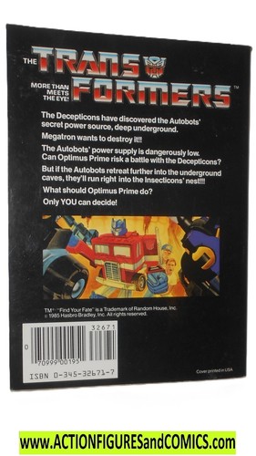 Transformers 1985 ATTACK of the INSECTICONS choose your own adventure BOOK fate - Picture 3 of 4