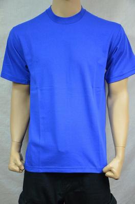 6 NEW PRO5 SUPER HEAVY WEIGHT T-SHIRT ROYAL BLUE TEE PLAIN BLANK COTTON S-7XL