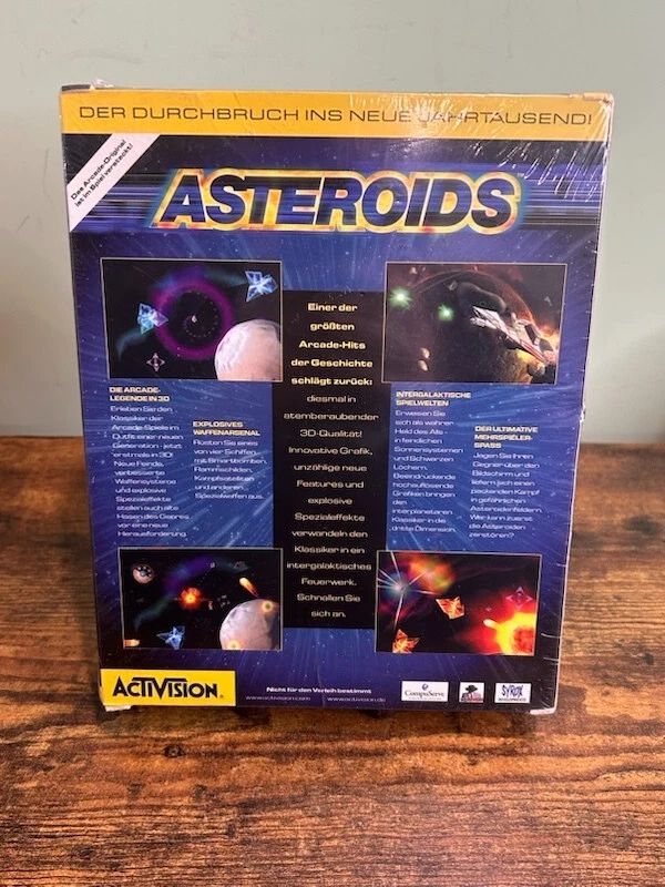 New ACTIVISION ASTEROIDS PC GAME GERMAN LANGUAGE VERSION 1998 SEALED - Image 2 of 4